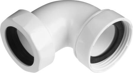 Afløbsvinkel 5/4"-32Mm Hvid - Billigelogvvs.dk -