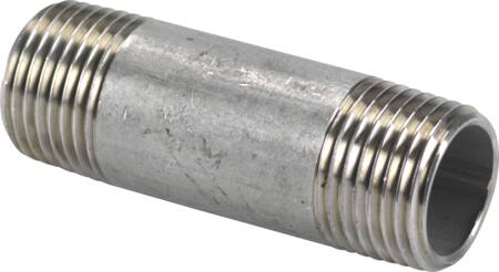 Nippelrør Aisi 316 Smsk. 1/2 - Billigelogvvs.dk -