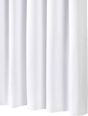 Hvid Badeforhæng 120X200 Cm - Billigelogvvs.dk -