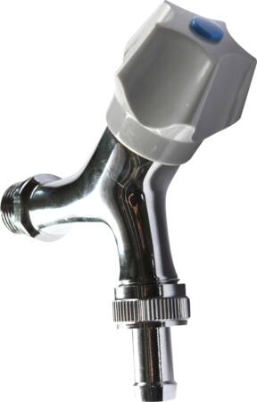 1/2" Aftapventil Med Nippel Krom ⎮ 5705158774692 ⎮ 742423004 ⎮ 0802074690 ⎮ 742423004