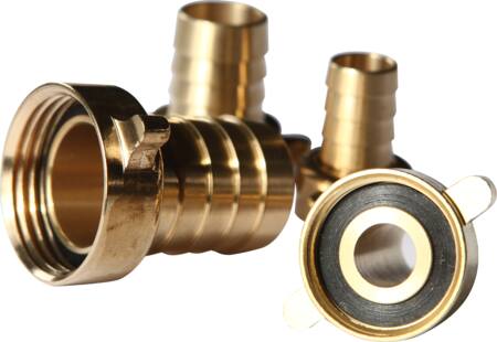 1/2"X1/2" Messing Slangeforskruning ⎮ 5705158775200 ⎮ 744700004 ⎮ 0802075204 ⎮ c