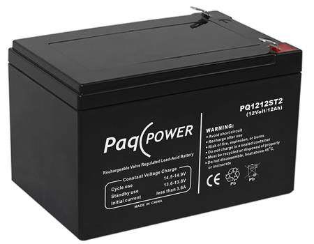 Paqpower Blybatteri 12V/12Ah T2 ⎮ 5485720205 ⎮ 5485720205 ⎮ 5485720205 ⎮