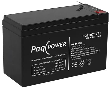 Paqpower Blybatteri 12V/7Ah T1 ⎮ 5485720204 ⎮ 5485720204 ⎮ 5485720204 ⎮
