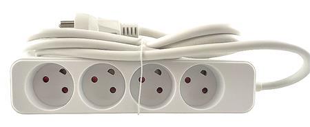 Stikdåse 4R M. Jord 1,5 M Hvid ⎮ 5715059950811 ⎮ 0878100695 ⎮ 0878100695 ⎮