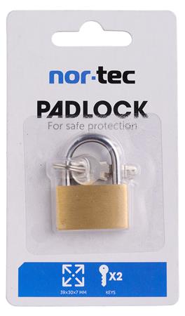 Hængelås 30Mm Med 2 Nøgler ⎮ 5709386593315 ⎮ 918900001 ⎮ 0897101196 ⎮