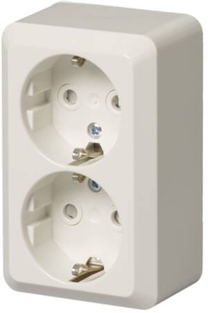 Jussi Udvendig Dobbelt Stikkontakt ⎮ 6418677335815 ⎮ 5417572430 ⎮ 5417572430 ⎮ 2TKA000994G1