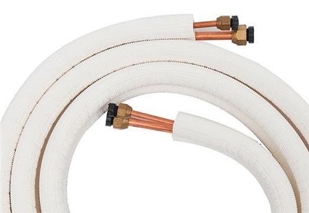 Dobbelt Kobberrør 1/4"-3/8" 5M M. Kappe - Billigelogvvs.dk -