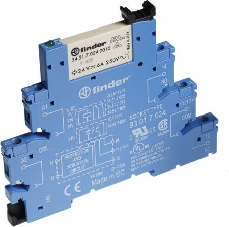 Relæ Smalt 6,2Mm 6A 1C/O 12Vdc Agni ⎮ 0822000453 ⎮ 0822000453 ⎮ 0822000453 ⎮
