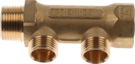 Fordelerrør 3/4" Med 2-Studse - Billigelogvvs.dk -