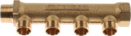 Fordelerrør 3/4" Med 4-Studse - Billigelogvvs.dk -