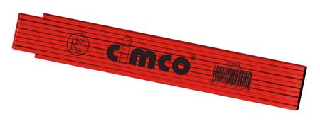 Tommestok Træ Rød 2M 10Led - Billigelogvvs.dk -