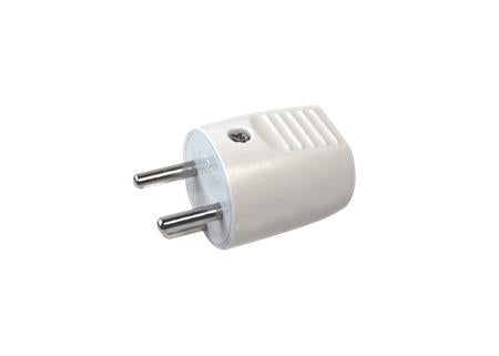 Stikprop Rund 13A Med Jord Hvid - Billigelogvvs.dk -