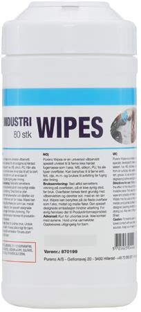 Industri Wipes 80 Stk ⎮ 5705623044466 ⎮ 900167100 ⎮ 5439000469 ⎮