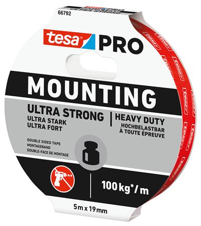 Monteringstape Pro 66792 100Kg 5Mx19Mm ⎮ 5439600008 ⎮ 986000007 ⎮ 5439600008 ⎮ 66792