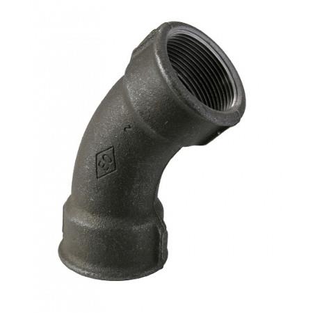 Vinkel Sort Mf/Mf 45Gr 3/4 ⎮ 0802000486 ⎮ 800120106 ⎮ 0802000486 ⎮ 4101004