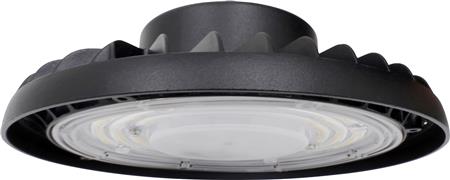 Ecotech Highbay, Ø218, 100W, Mat Sort - Billigelogvvs.dk -