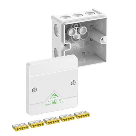 Forgreningsdåse Abox 025-2,5²/W - Billigelogvvs.dk -