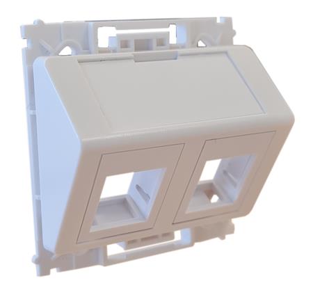 Dataudtag 2Xrj45 Keystone Type O Skrå Hv ⎮ 5705721148790 ⎮ 0810001035 ⎮ 0810001035 ⎮ RLP2020-169