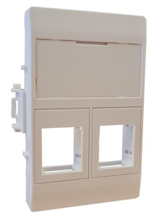 Dataudtag 2Xrj45 Keystone Type C Hvid ⎮ 5705721143320 ⎮ 0886112727 ⎮ 0886112727 ⎮ RLP2040-169