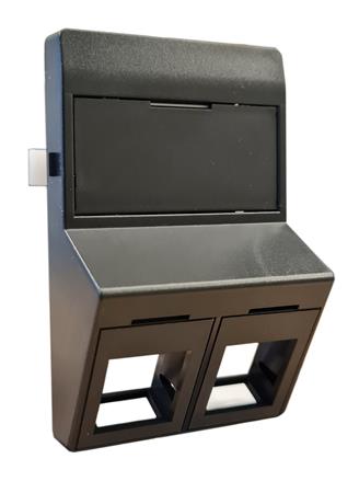 Dataudtag 2Xrj45 Keystone Type F Skrå Kg ⎮ 5705721147809 ⎮ 0810001033 ⎮ 0810001033 ⎮ RLP2061-236