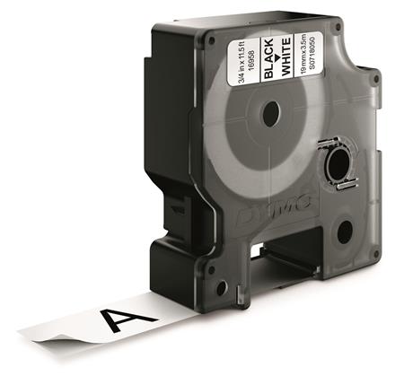 Dymotape D1 19Mmx3,5M Sort/Hvid ⎮ 5411313169585 ⎮ 900051251 ⎮ 9797001261 ⎮ S0718050