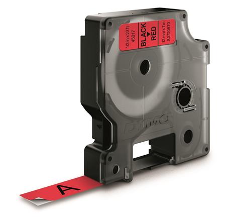 Dymotape D1 12Mmx7M Sort/Rød ⎮ 5411313450171 ⎮ 900051293 ⎮ 9797300548 ⎮ S0720570