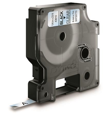 Dymotape D1 6Mmx7M Sort/Klar ⎮ 5411313436106 ⎮ 900051273 ⎮ 9797100340 ⎮ S0720770