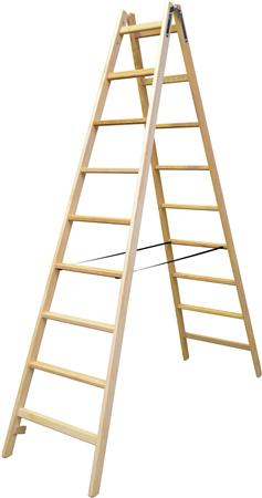 Wienerstige Træ Massiv 9 Trin Ergo - Billigelogvvs.dk -