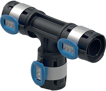 Geberit Flowfit T-Stykke Lige Ppsu 40Mm - Billigelogvvs.dk -