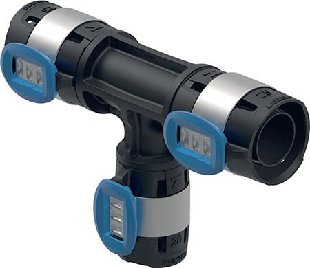 Geberit Flowfit T-Stykke Ppsu 40- 32-40 - Billigelogvvs.dk -