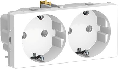 Fuga Side Jord Dobbelt Stikkontakt 2M Hv ⎮ 5703302166546 ⎮ 1017060553 ⎮ 1017060553 ⎮