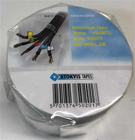 Tape Pvc 50Mmx20M Hvid ⎮ 6839150484 ⎮ 900000123 ⎮ 6839150484 ⎮