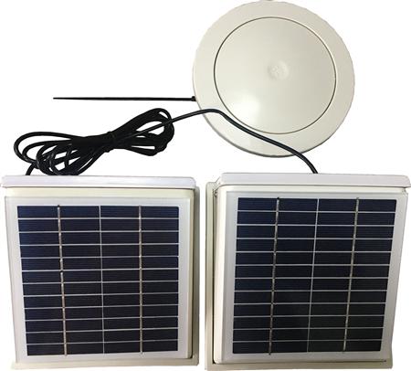 Solcelleventilator Sunmex Double - Billigelogvvs.dk -