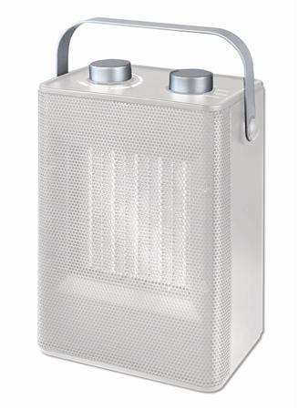 Stilfuld Varmeblæser 800/2000W 230V Hvid - Billigelogvvs.dk -