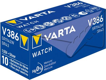 Batteri V386 Sr43 1,55V 105Mah ⎮ 9494600282 ⎮ 900047174 ⎮ 9494600282 ⎮ 386101111