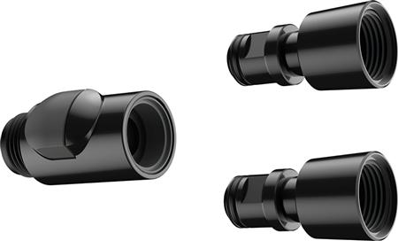 Hg Kopling 1/2" 3-Dele Sort - Billigelogvvs.dk -