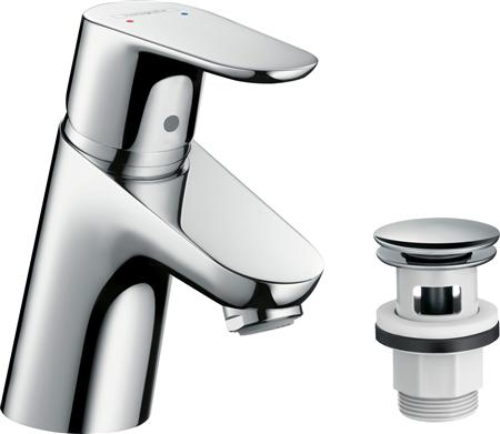 Focus 70 Håndvaskarmatur M/Push Open Bv ⎮ 4011097706160 ⎮ 701570304 ⎮ 0270009190 ⎮ 31604000