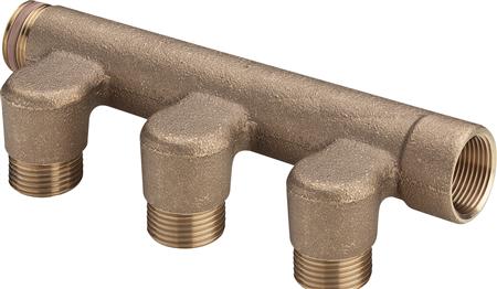 Fordelerrør 3 Studs Rødgods 3/4 ⎮ 4015211106027 ⎮ 045833003 ⎮ 0204016311 ⎮ 106027