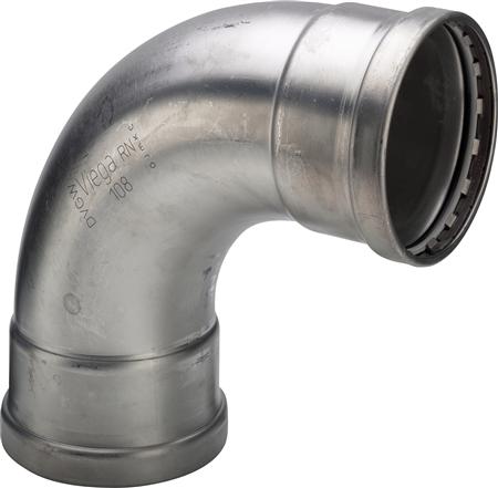 Sanpress Inox Bøjn Mf/Mf 90Gr 76,1 ⎮ 0203023046 ⎮ 035702076 ⎮ 0203023046 ⎮ 482596