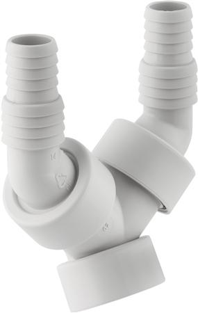Hvid Dobbelt Slangeforskruning ⎮ 4025416021704 ⎮ 188963030 ⎮ 0218240539 ⎮
