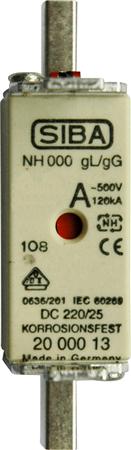 Sikring Nh000 100A Gg 500V ⎮ 4028854019388 ⎮ 5425062000 ⎮ 5425062000 ⎮