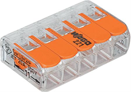 Wago Samlemuffe 5 X 4 Mm2 Transparent - Billigelogvvs.dk -