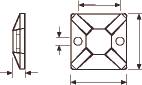 Holder Hvid M/Lim 28X28Mm Mb4A - Billigelogvvs.dk -