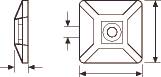 Holder Hvid M/Lim 28X28 Mb4Ca ⎮ 5439200560 ⎮ 900160174 ⎮ 5439200560 ⎮ 151-28459