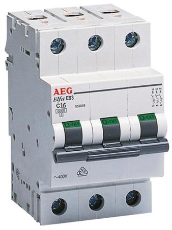 Automatsikring C16A 3P 6Ka 3M ⎮ 5411815528477 ⎮ 5422524554 ⎮ 5422524554 ⎮ 4TQA552847R0000