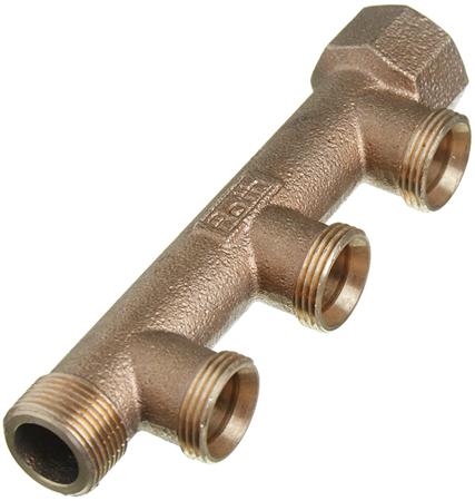 Roth Rødgods Fordelerrør 3 X ¾" Konus ⎮ 5702000113838 ⎮ 046217431 ⎮ 0204218038 ⎮ 046217.431