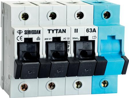 Gruppeafbryder 3P+N Tytan 2 ⎮ 5703102002723 ⎮ 3419700040 ⎮ 3419700040 ⎮ 61-004
