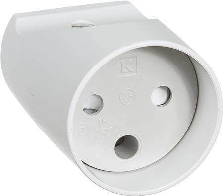 Forlængerled Rund U/J 025 Hvid ⎮ 5703302039536 ⎮ 1028007453 ⎮ 1028007453 ⎮ AAK210A0263