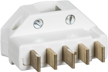 Stikprop Flerpolet Vinkel Hvid ⎮ 5703302039932 ⎮ 1028008520 ⎮ 1028008520 ⎮ AAK210A1061