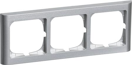 Fuga Ramme 63 3 Soft Vandr.Stål ⎮ 5703302114141 ⎮ 1017043020 ⎮ 1017043020 ⎮ AAK500D7230